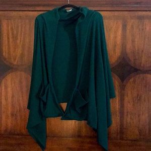 Lane Bryant green shawl wrap. Size 1X